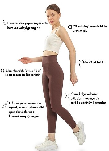 s Beden kahverengi Renk Tayt