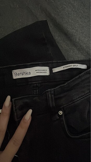 bershka koyu jean