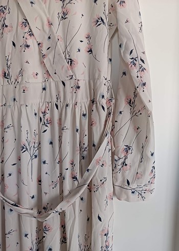 Pamuklu Uzun Beyaz Bohem Elbise - Görsel 7