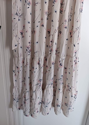 Pamuklu Uzun Beyaz Bohem Elbise - Görsel 8