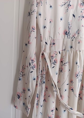 Pamuklu Uzun Beyaz Bohem Elbise - Görsel 6