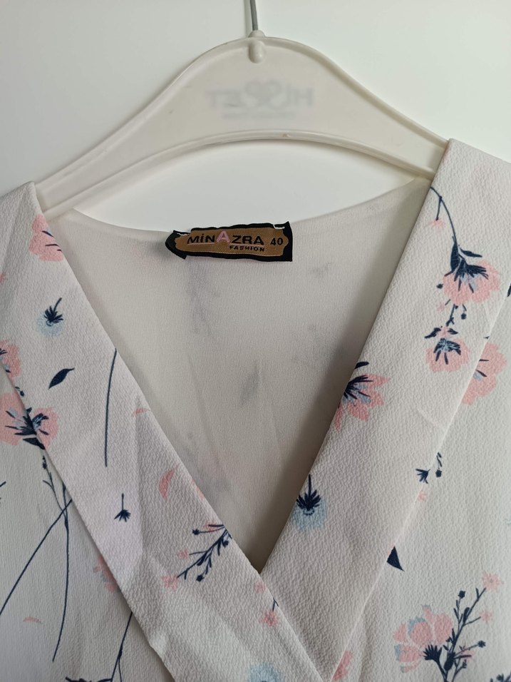 Pamuklu Uzun Beyaz Bohem Elbise - Görsel 5