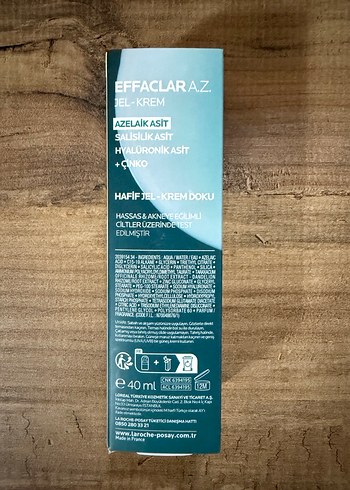 La Roche-Posay Effaclar A.Z. Jel Krem - Görsel 4