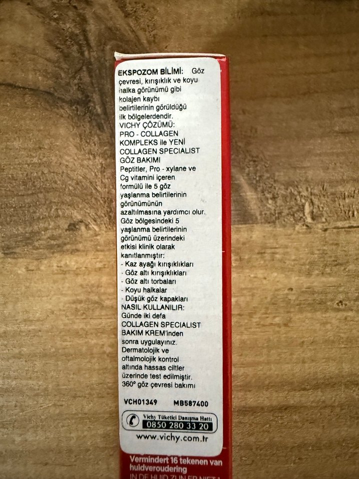 Vichy Liftactiv Collagen Specialist Göz Serumu 15ml - Görsel 2