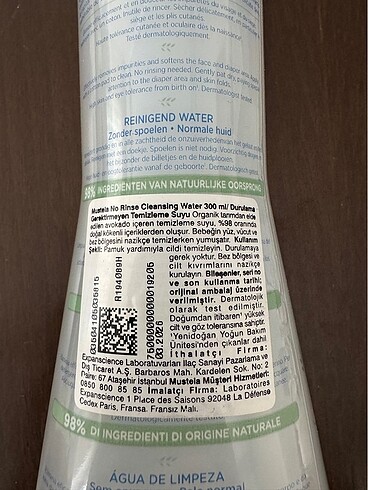 Mustela Mustela Durulama Gerektirmeyen Temizleme Sıvısı