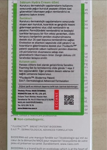 Bioderma Bioderma Sebium Hydra Crem