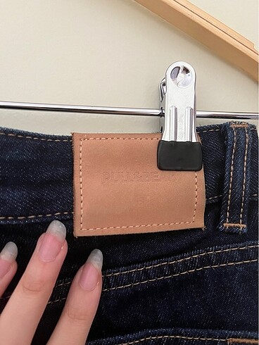 36 Beden lacivert Renk Pull&Bear Straight Jean