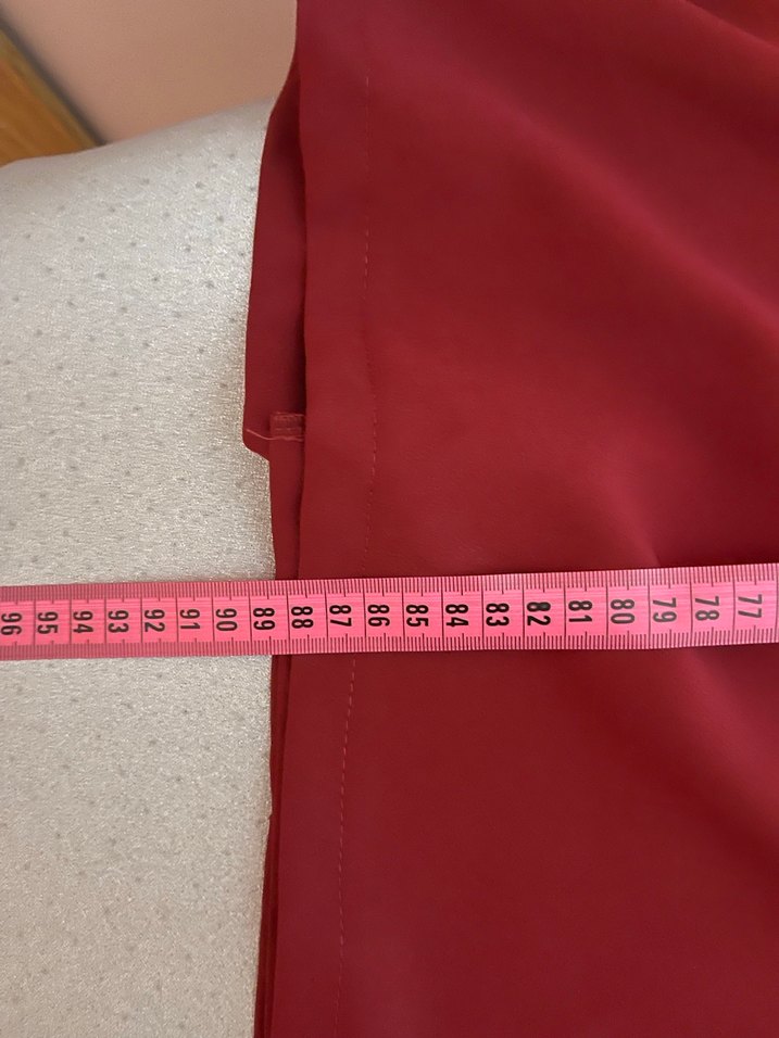 Bordo Kadın ofis Elbise - Görsel 5