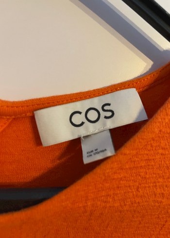 Turuncu, Uzun Kollu, Triko Midi Elbise - Görsel 2