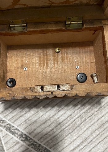 Koyu Kahverengi Oyma Ahşap Kutu - Görsel 9