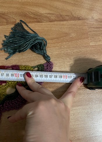Beden Kadın Çok Renkli Örgü Bohem Şal