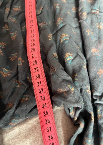 Gri Batik Desenli Salaş Kadın Pantolon - Görsel 2