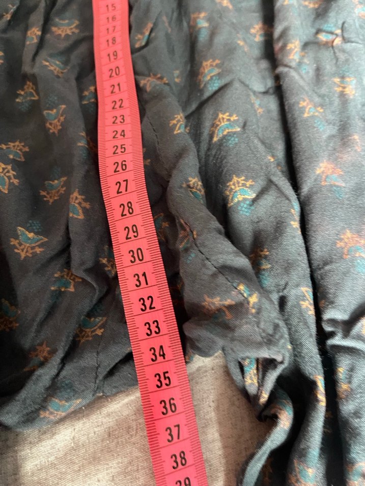 Gri Batik Desenli Salaş Kadın Pantolon - Görsel 2