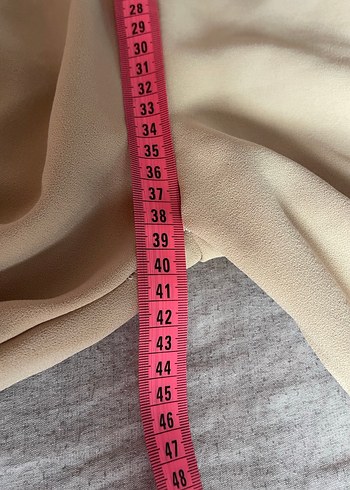 Bej Kadın Keten Midi Pantolon - Görsel 3