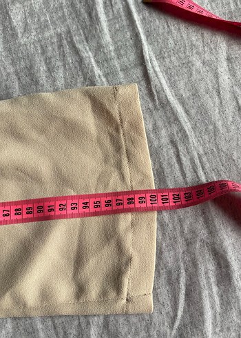 Bej Kadın Keten Midi Pantolon - Görsel 4