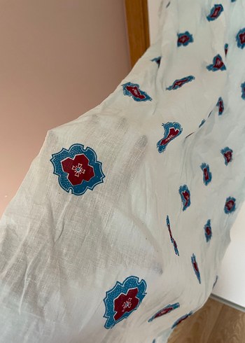 Uzun Krem Renkli Desenli Hamile Geceliği - Görsel 3