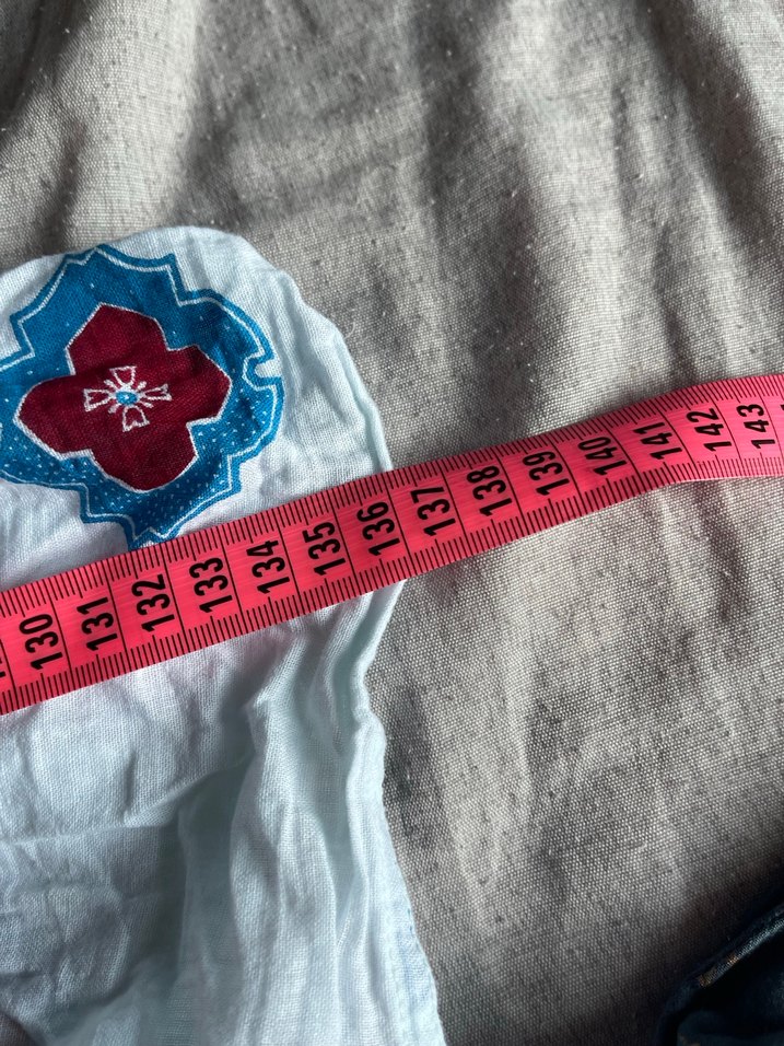 Uzun Krem Renkli Desenli Hamile Geceliği - Görsel 4