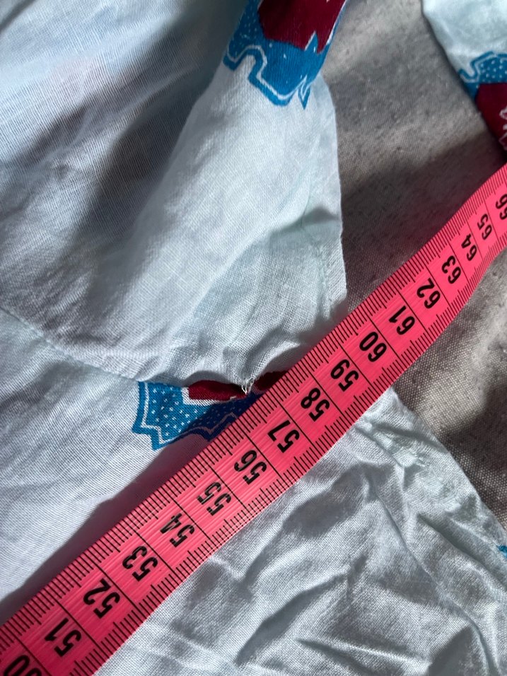 Uzun Krem Renkli Desenli Hamile Geceliği - Görsel 5