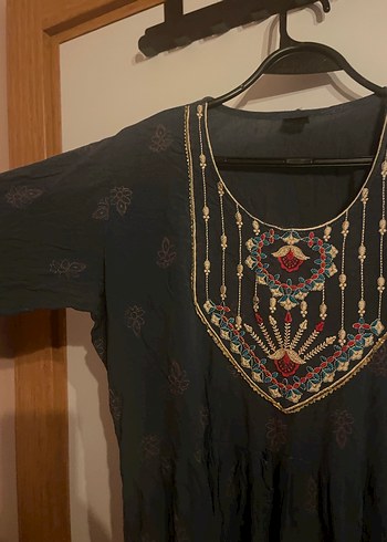 Hindistandan etnik bohem elbise - Görsel 2