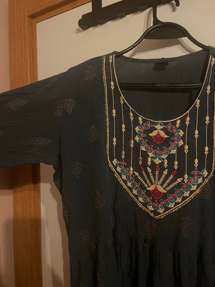 Hindistandan etnik bohem elbise - Görsel 2