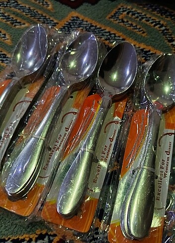 Beden çeşitli Renk Çatal, Kaşık, Tatlı kaşığı, Çay Kaşığı