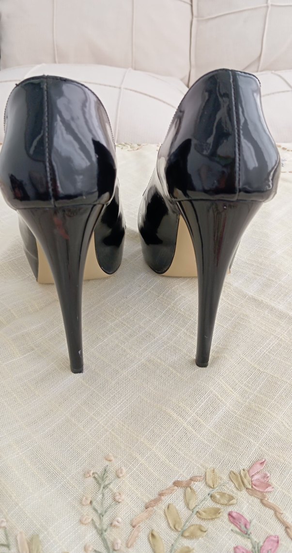 Rugan platform ince topuklu ayakkabı - Görsel 2