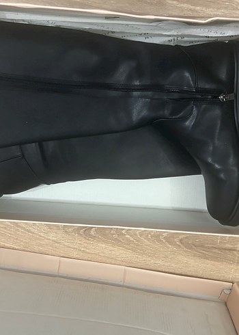 Siyah Kadın Dizüstü Çizme kutulu - Görsel 5