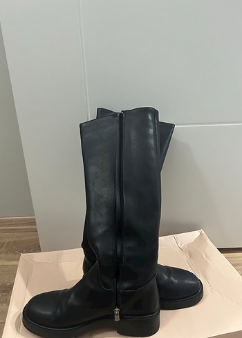 Siyah Kadın Dizüstü Çizme kutulu - Görsel 8