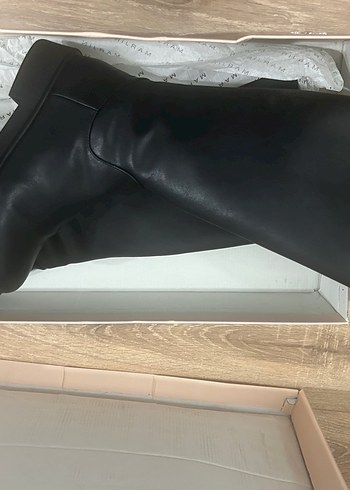 Siyah Kadın Dizüstü Çizme kutulu - Görsel 6