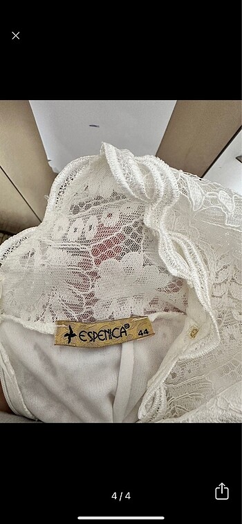 44 Beden beyaz Renk Nikah Elbisesi