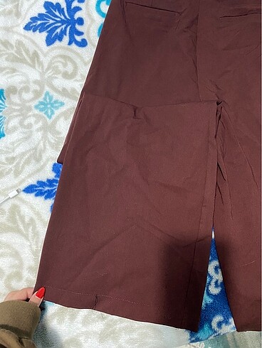 s Beden bordo Renk Kadın kumaş pantolon
