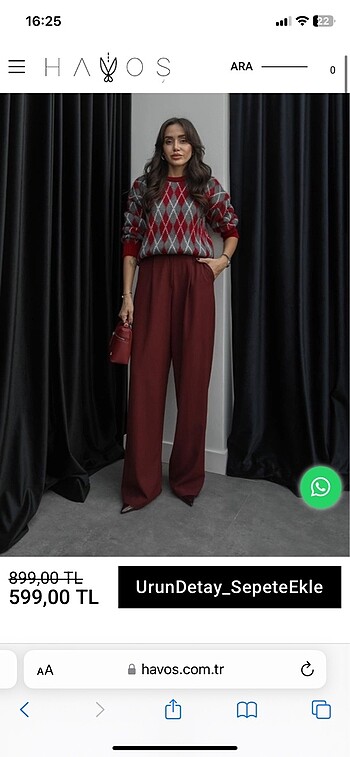 Zara Havoş pantolon
