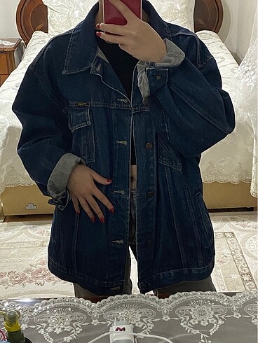 Kadın oversize kot ceket