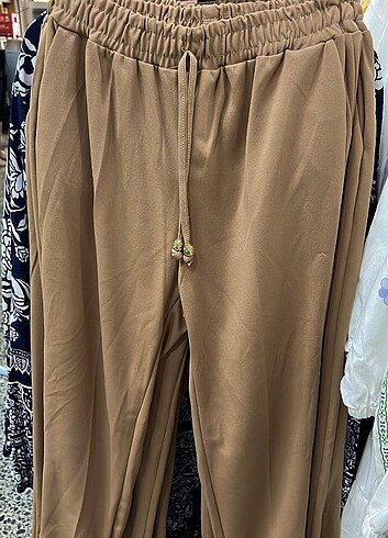 Beli lastikli cepli kumaş pantolon 4 ürün 