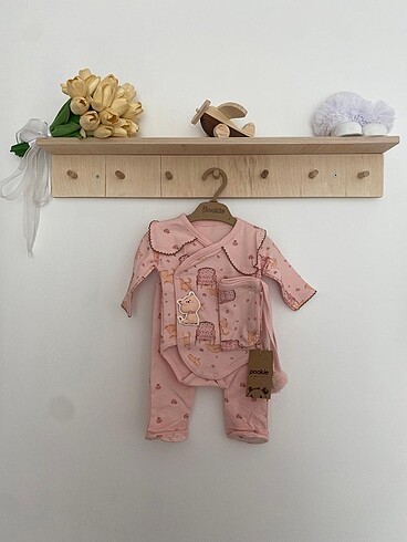 Kız bebek 3 lü takım 6-9 ay
