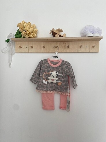 Kız bebek alt üst takım 6-9 ay