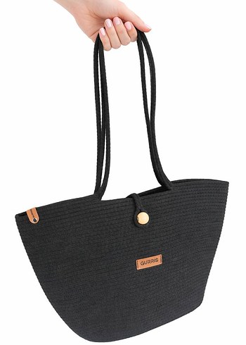 hasır örgü çanta büyük boy - Görsel 2