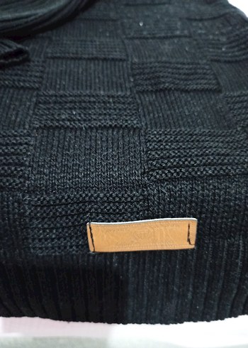 Gri V Yaka Örgü Erkek Kazak - Görsel 2