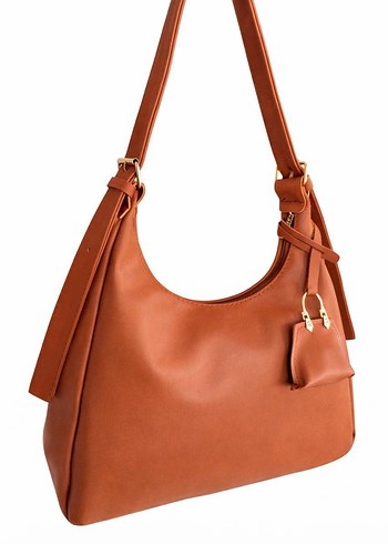 Bej Deri Modern Klasik Kadın Çanta - Görsel 7