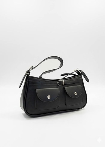 Parlak Pembe Deri Kadın El Çantası - Görsel 4