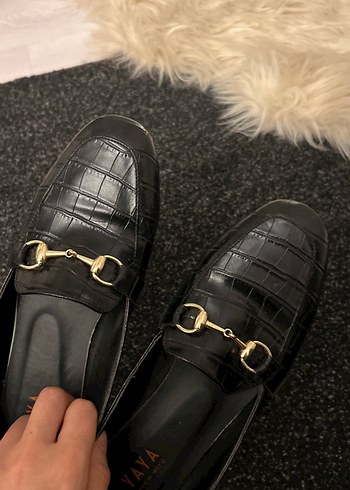 Siyah Deri Klasik Tokalı Loafer - Görsel 2