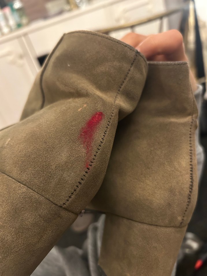 Bej Süet Kadın Topuklu Bot - Görsel 2