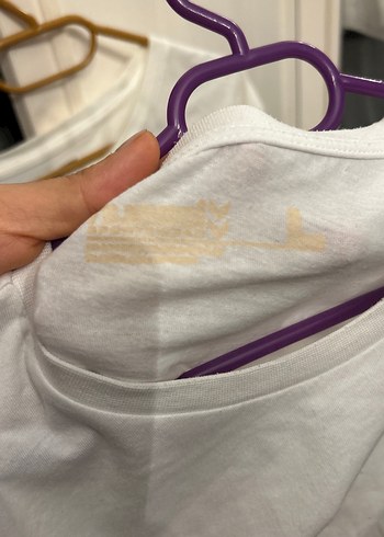 Beyaz Oversize Kadın Tişört - Görsel 5