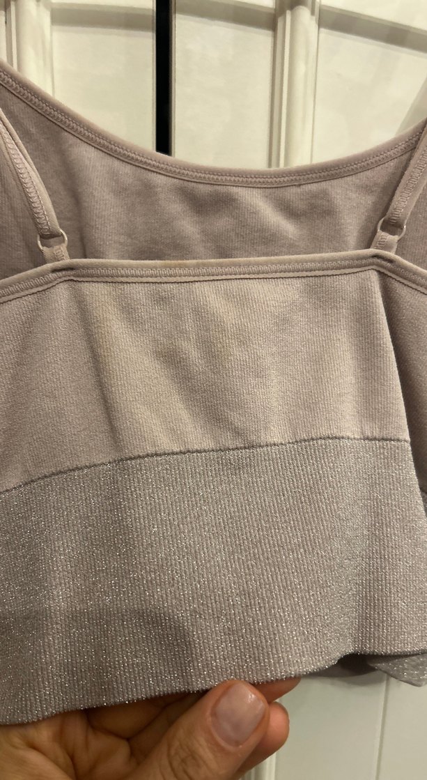 Bej Kadın Spor Crop Top - Görsel 4