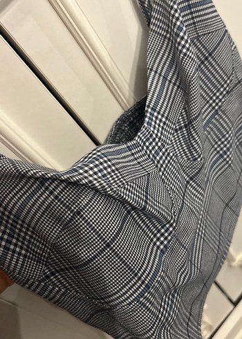 Kadın Gri Kareli Strappy Mini Büstiyer - Görsel 2