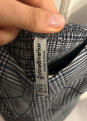 Kadın Gri Kareli Strappy Mini Büstiyer - Görsel 3