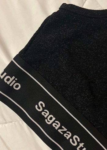 Siyah Süet Baskılı Kolsuz Kız Yeleği - Görsel 2