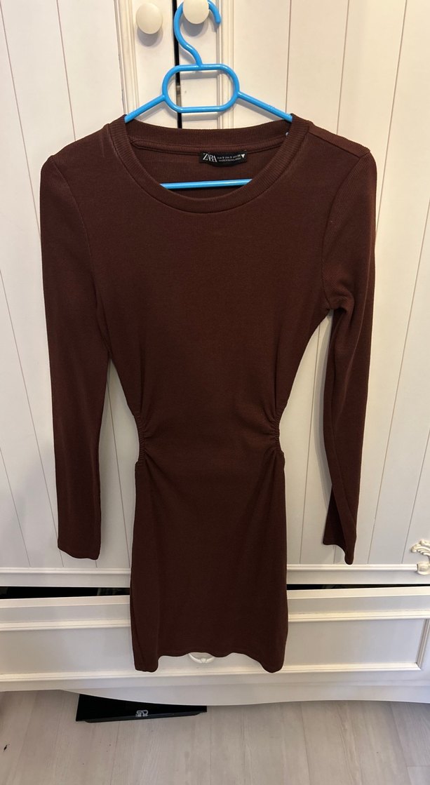 Kahverengi Kadın elbise - Görsel 2