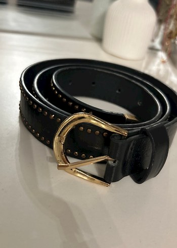 Kadın Deri Kemerler Gold Tokalı - Görsel 4