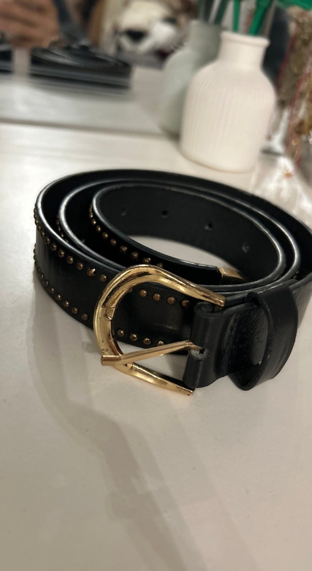 Kadın Deri Kemerler Gold Tokalı - Görsel 4